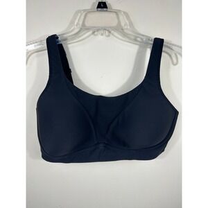 Lululemon Run Times Bra High Support 36DDD Black Adjustable Straps Activewear